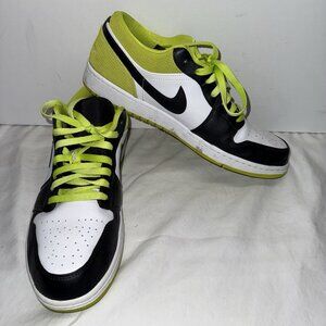 Men Nike Air Jordan 1 Low SE Cyber Volt Green White Black CK3022-003 Size 11.5